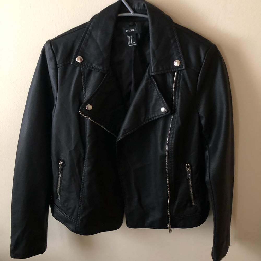 Faux Leather Jacket
